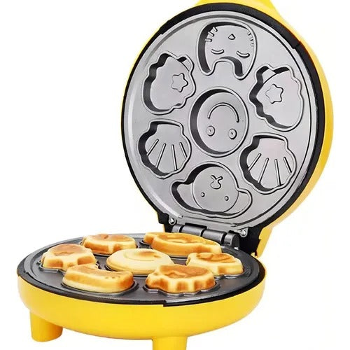 NUEVA WAFLERA MUÑECOS Y DELANTAL INFANTIL 🍽️🔥