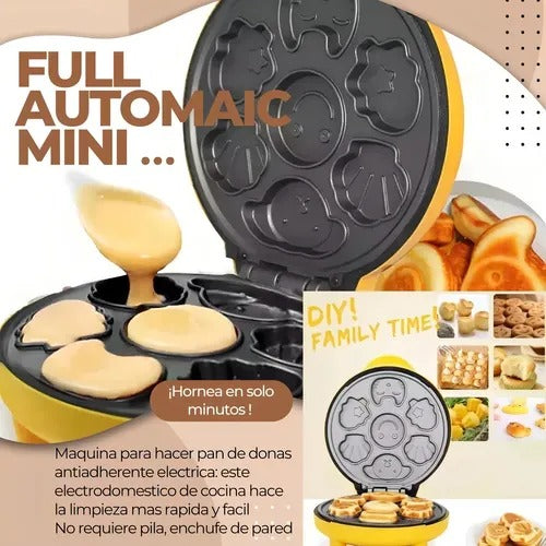 NUEVA WAFLERA MUÑECOS Y DELANTAL INFANTIL 🍽️🔥