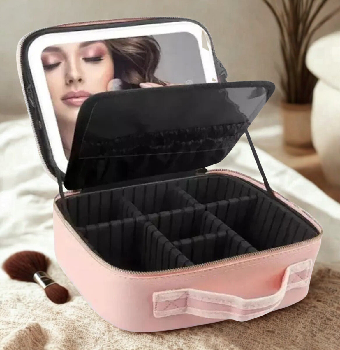 Cosmetiquera Maquillaje Con Espejo
