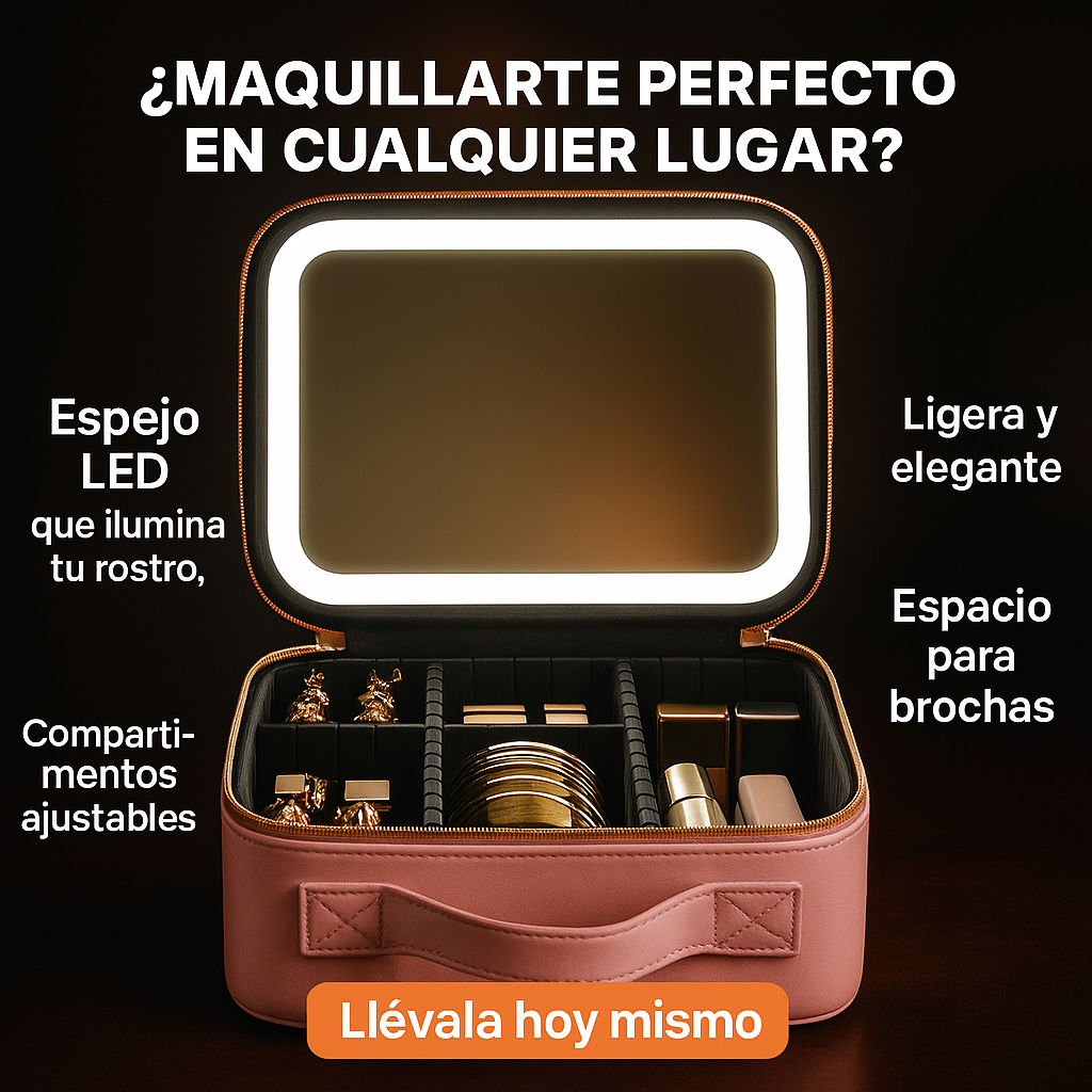 Cosmetiquera Maquillaje Con Espejo