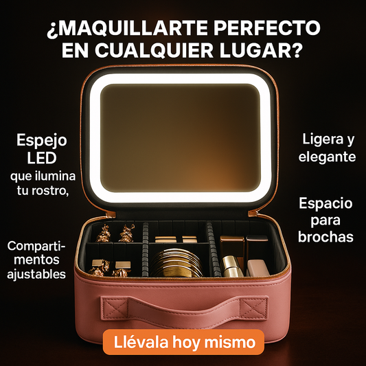 Cosmetiquera Maquillaje Con Espejo