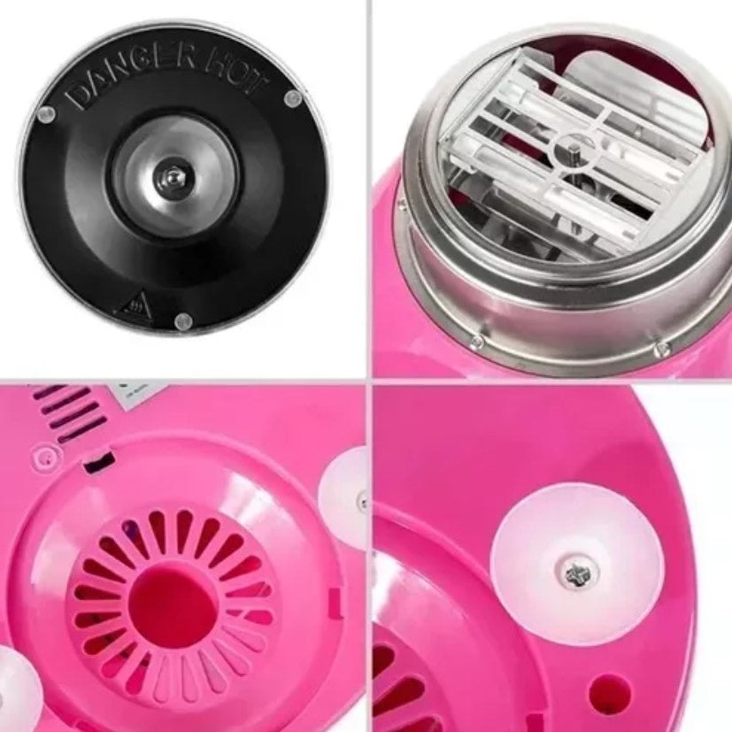 NUEVA MINI MÁQUINA DE ALGODÓN DE AZÚCAR COLOR ROSA