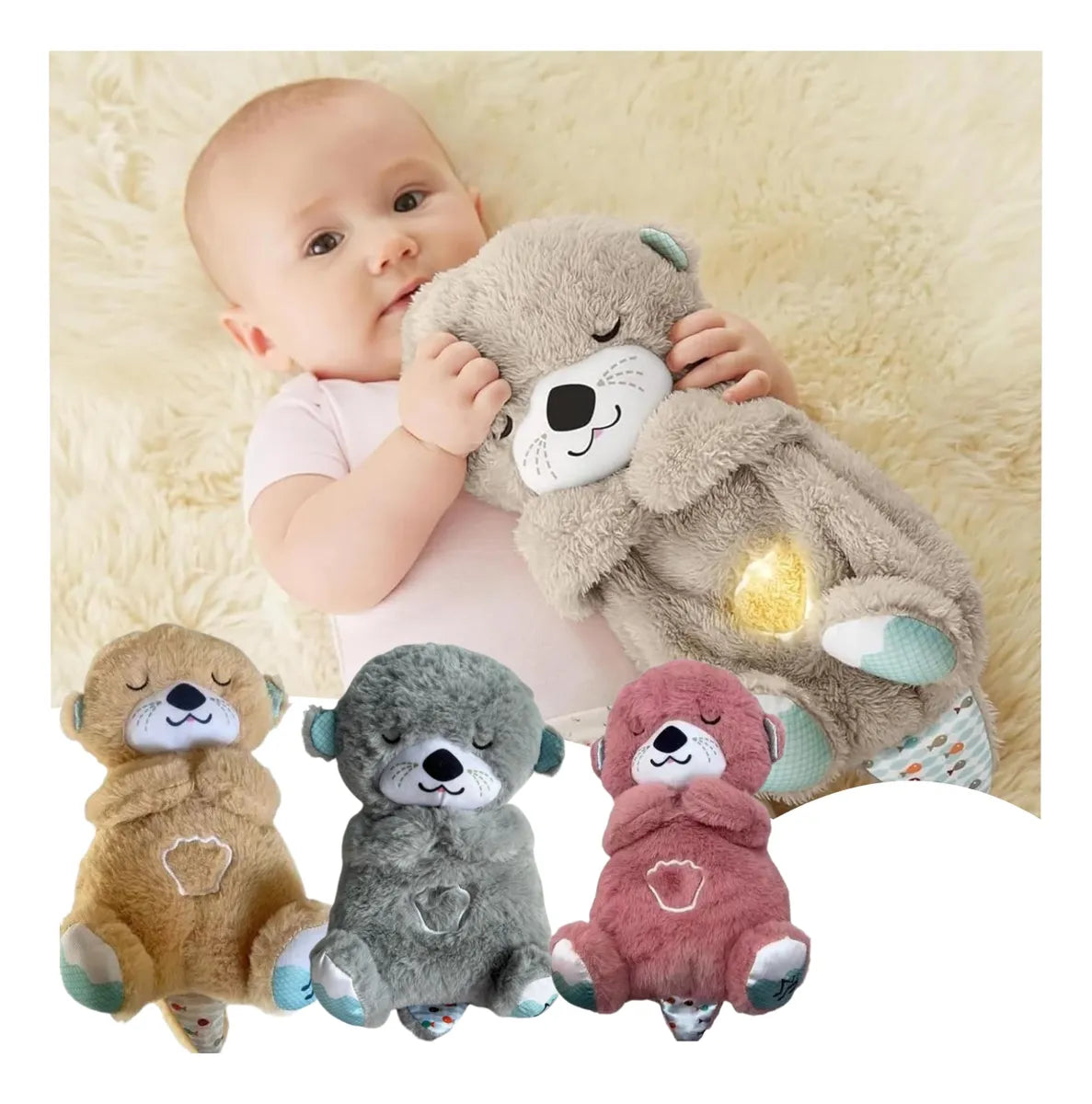 PELUCHE PARA BEBE RESPIRA Y CALMA