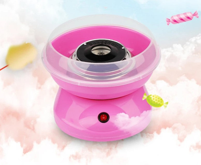 NUEVA MINI MÁQUINA DE ALGODÓN DE AZÚCAR COLOR ROSA