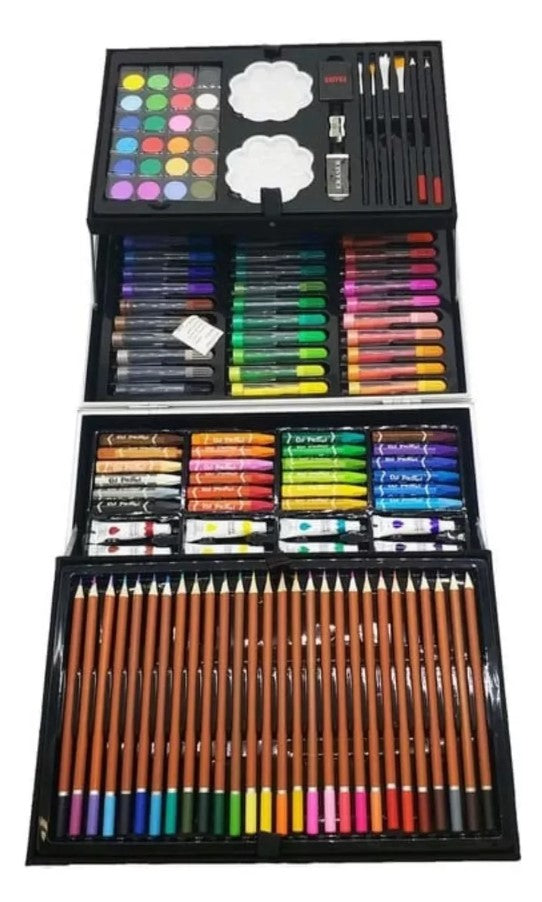 NUEVO KIT DE ARTE EN MALETA METÁLICA
