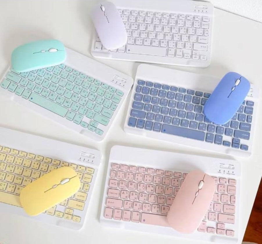 NUEVO TECLADO DE COLORES Y MOUSE INALÁMBRICO